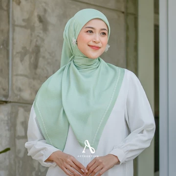 AUTHENTISM ID Fasya Series Kerudung Segi Empat Motif Dastan Voal Lasercut Premium
