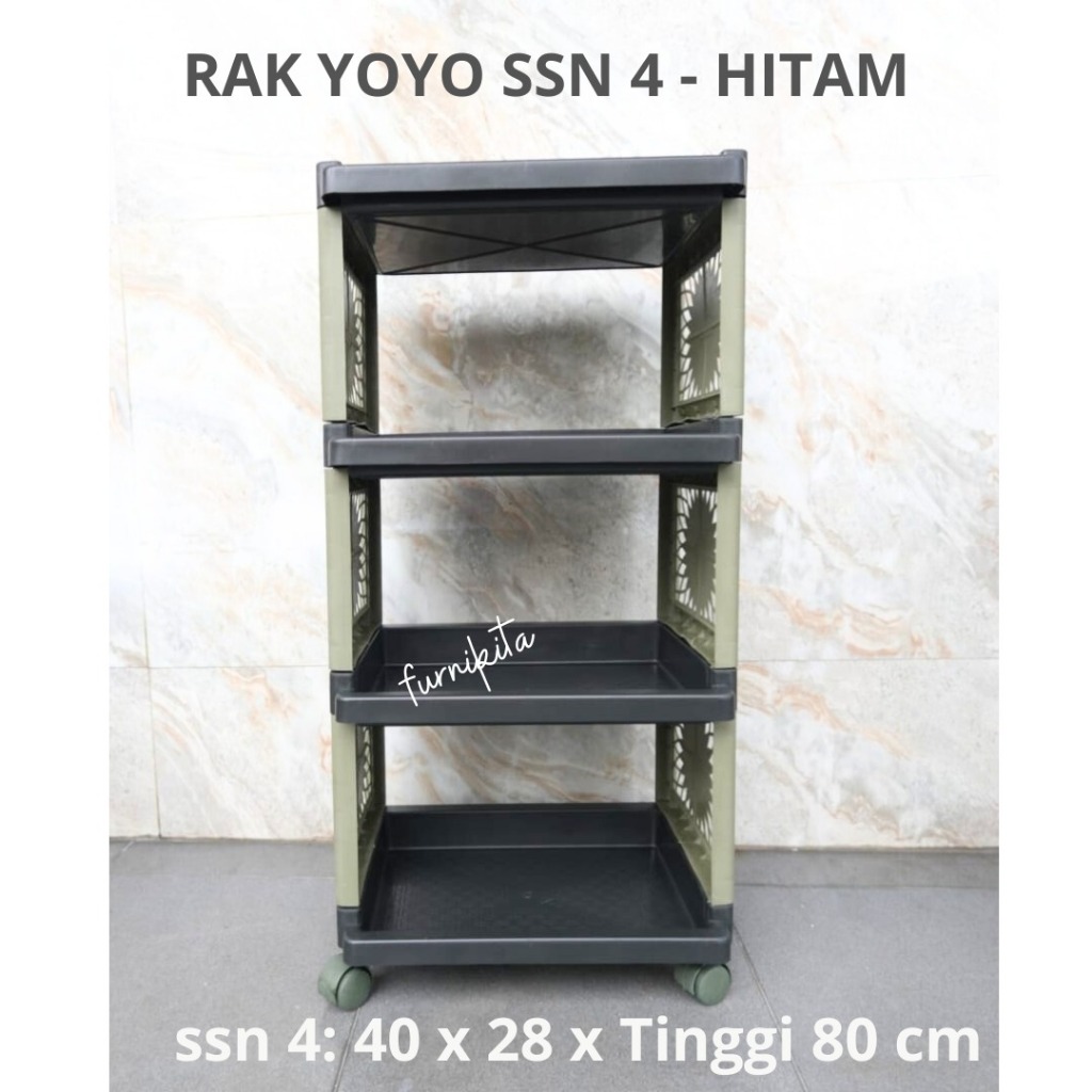 Jual RAK YOYO RODA RAK SUSUN PLASTIK SERBAGUNA DORONG USAGI | Shopee ...