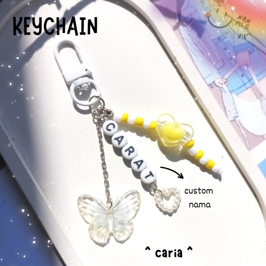 Jual CARAT KEYCHAIN CARIA CARAT GANTUNGAN CUSTOM NAMA 0608 Nan.mlg ...