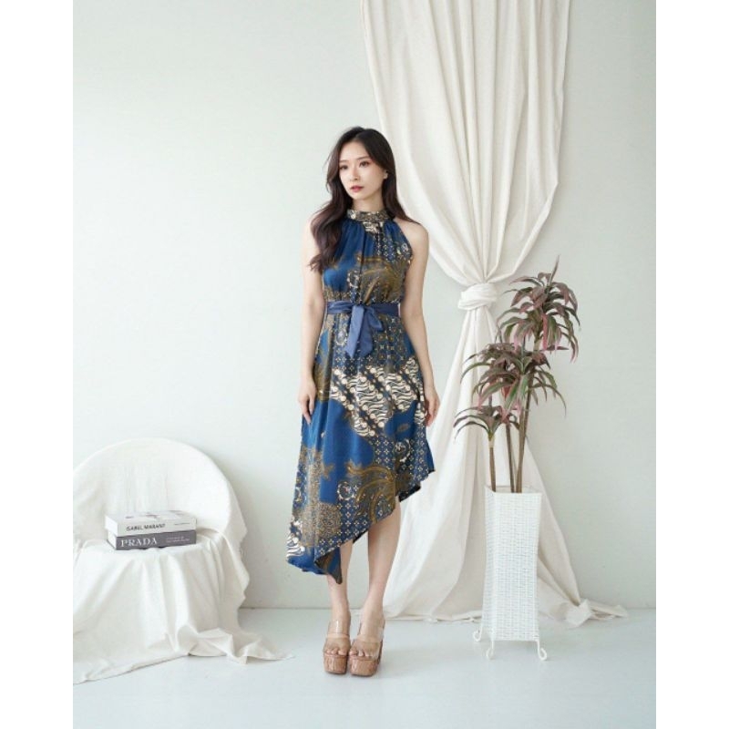 Jual TD640 DRESS BATIK MODERN ONE SHOULDER/ DRESS BATIK PARTY TRENDY MODERN  GOWN PARTY DRESS BATIK SERAGAM KANTOR 640 | Shopee Indonesia