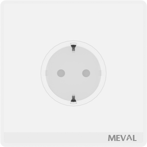 Jual MEVAL Stop Kontak Saklar dan Soket Minimalist - White Basic ...