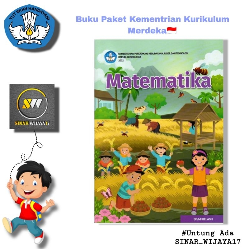 Jual Buku Paket Matematika Kelas 2 Sd Kurikulum Merdeka Kementrian 2022 ...