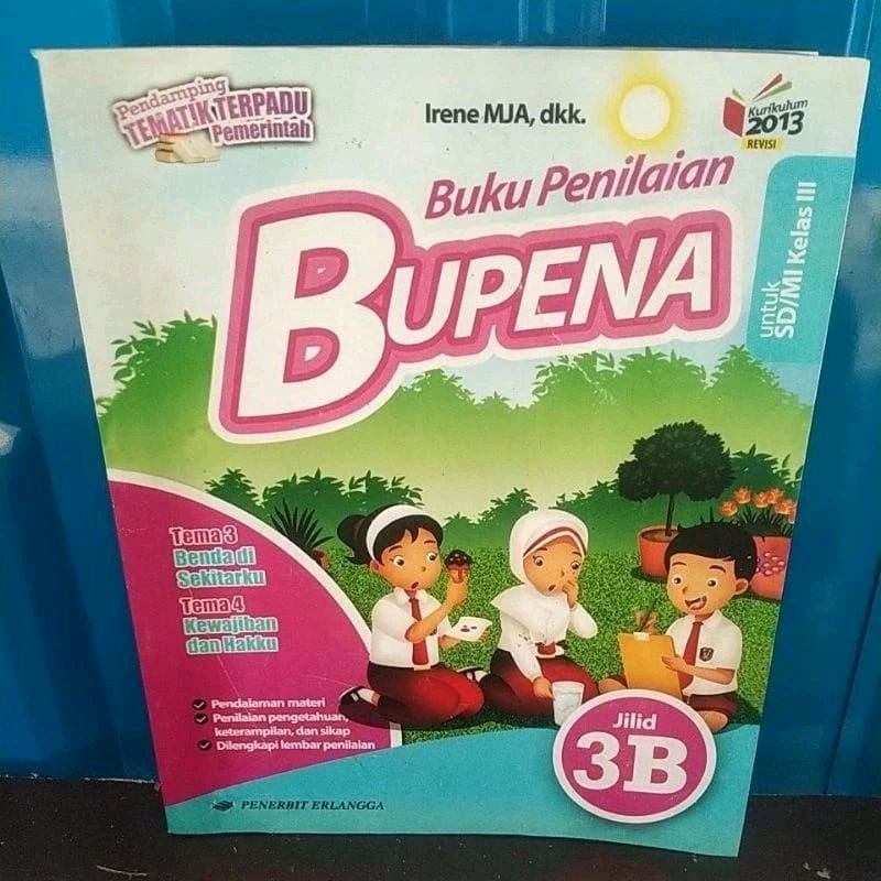 Jual BUKU BEKAS BUPENA UNTUK SD /MI KELAS III JILID 3B ERLANGGA ...