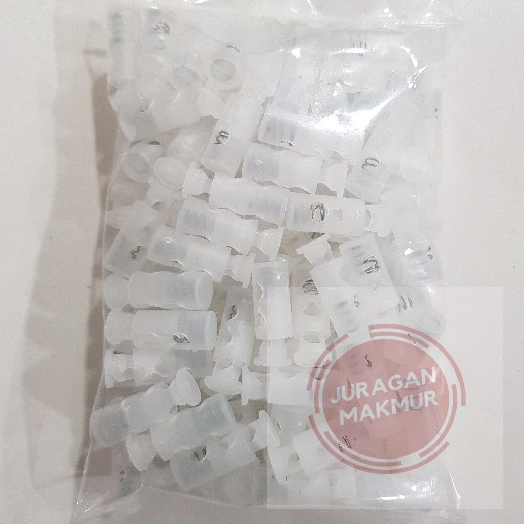 Jual [100pcs] Stopper Botol Plastik Bening 2,5cm - Stopper Tali 2 ...