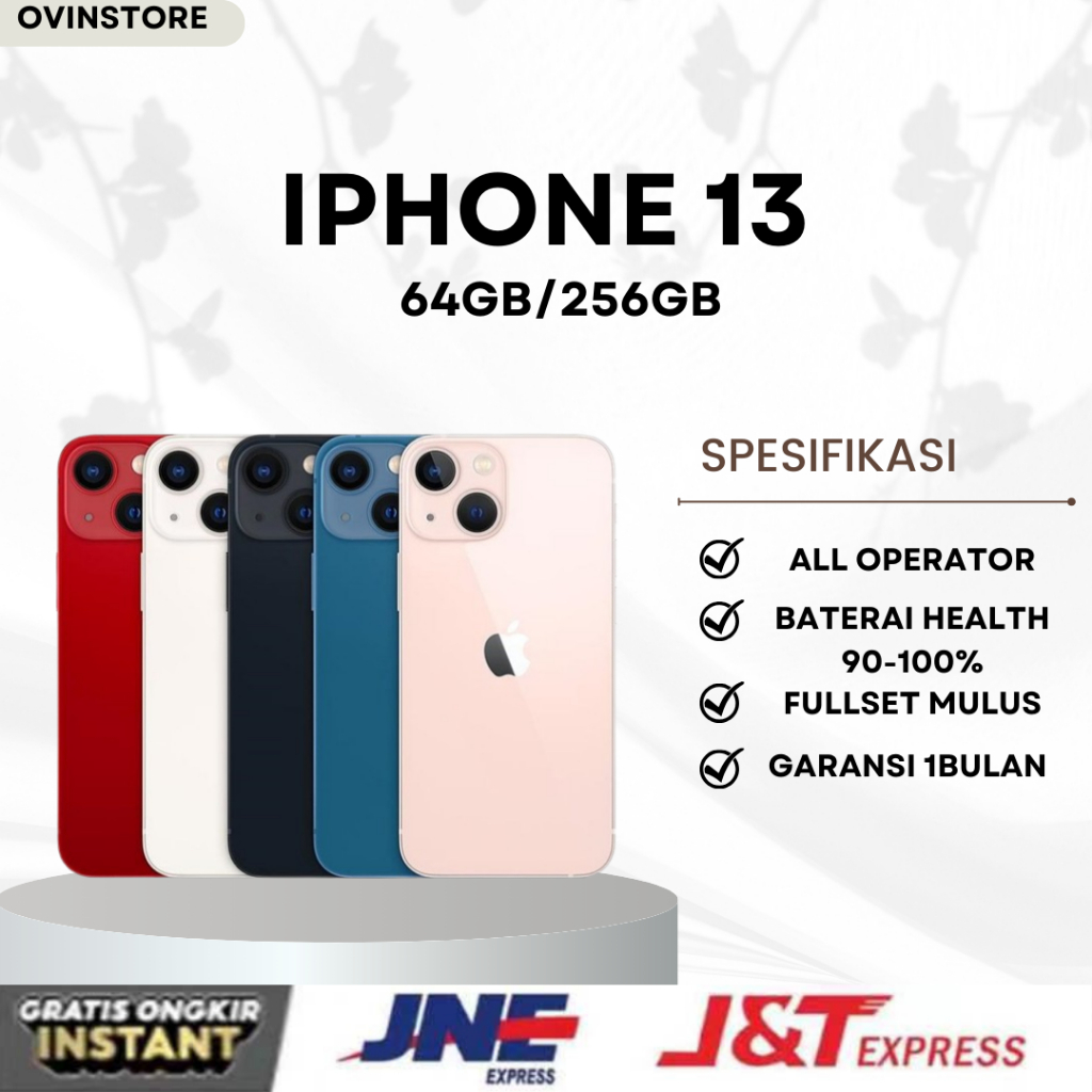 Jual Apple iPhone 13 512GB 256GB 128GB Second ORIGINAL NORMAL FULLSET