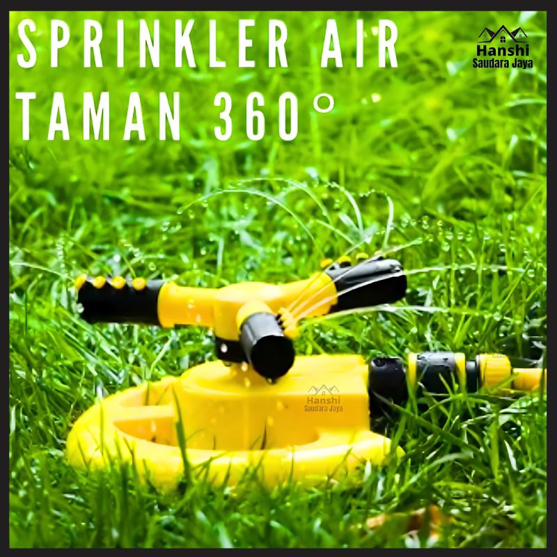 Round Sprinkler Alat Penyiram Air Taman Otomatis Bisa Berputar 360 Derajat Semprotan Taman