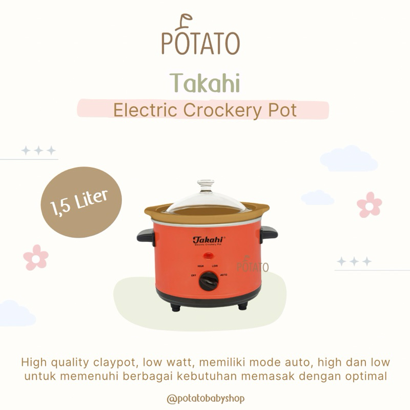 Takahi Electric Crockery Pot Liter