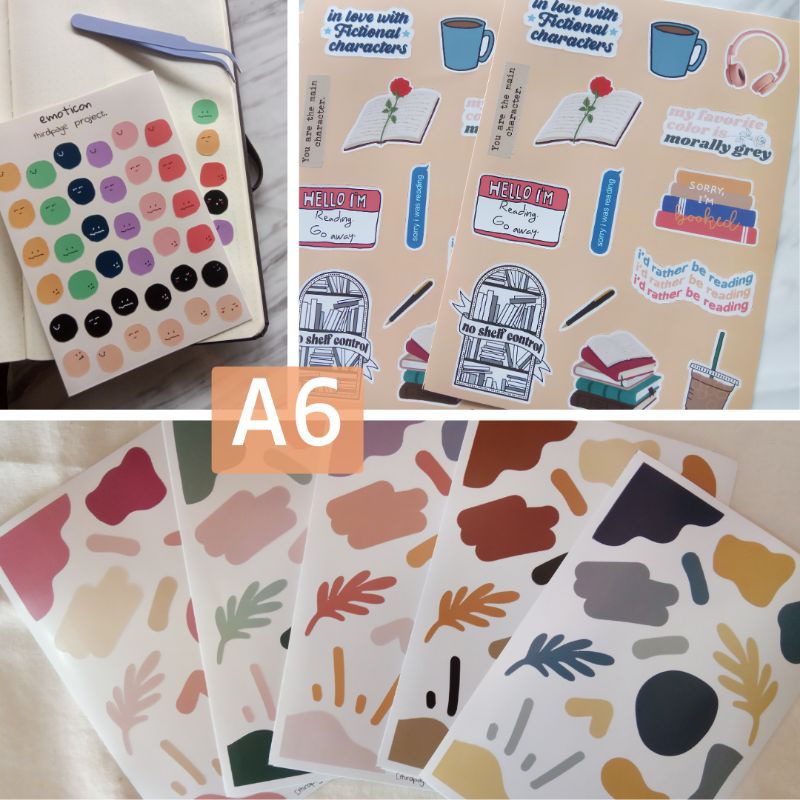 Jual [FLASH SALE] 12pcs Sticker A6 A7 Mini Journal Aesthetic scrapbook ...