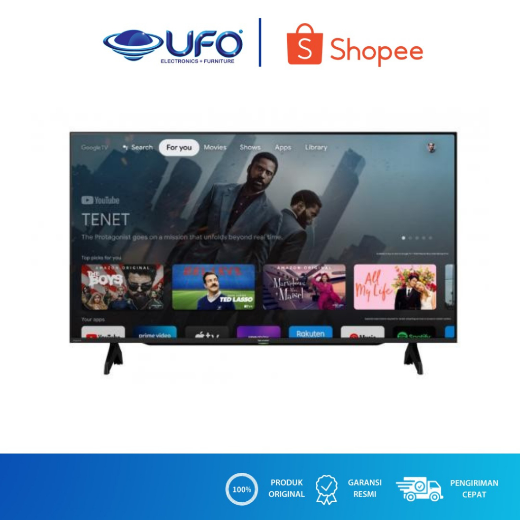 Jual SHARP 42 INCH LED GOOGLE TV FULL HD 2TC42FG1i | Shopee Indonesia