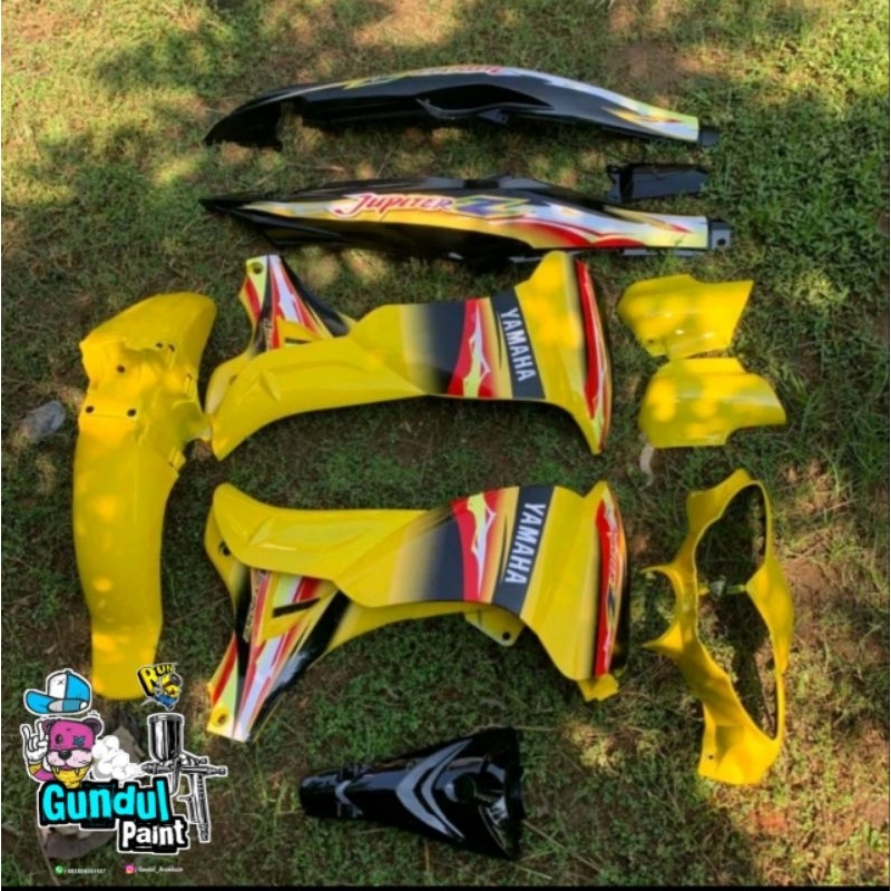 Jual Body Fullset Body Fullset Body Jupiter Z New Burhan Jupiter Z Lama Kuning Hitam Shopee