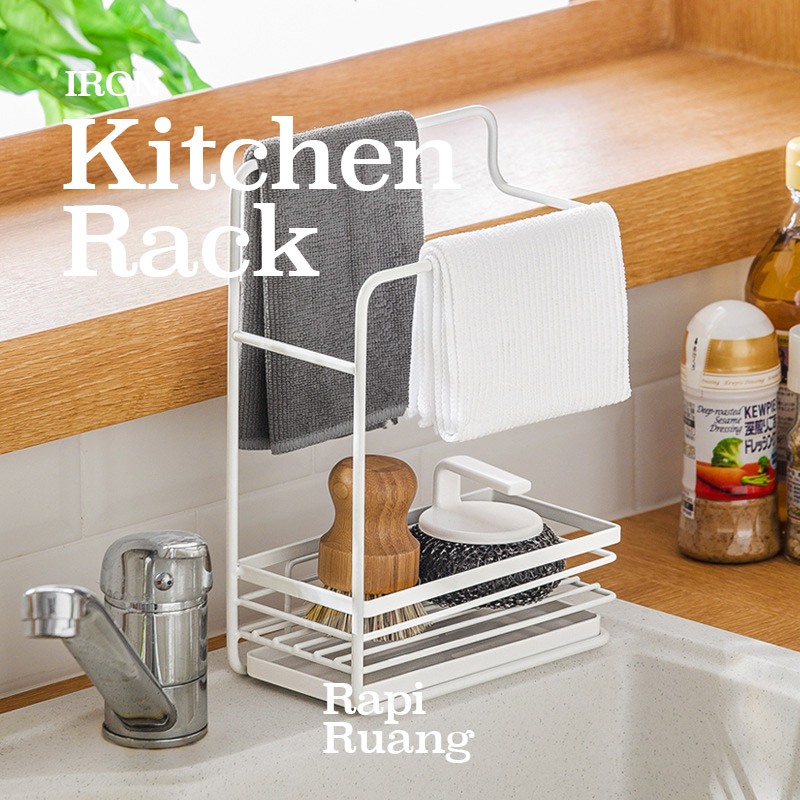 Jual [RAPIRUANG] Kitchen Cleaning Rack 17.8 x 9 x 25.5cm Rak dapur ...