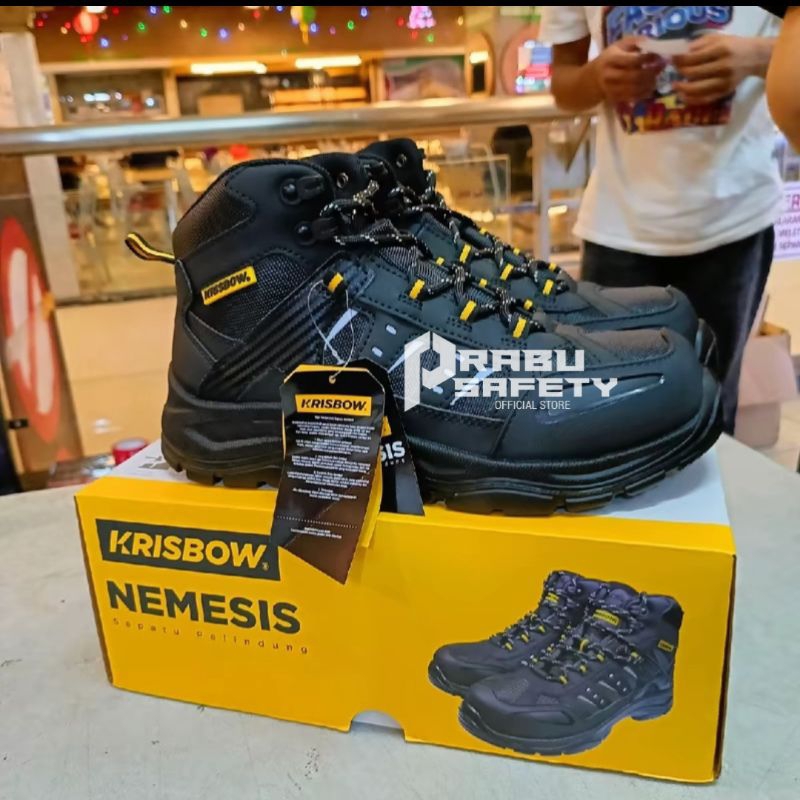 Jual Sepatu Safety Ujung Besi Krisbow Nemesis Original Safety Shoes Krisbow Nemesis Shopee 0786