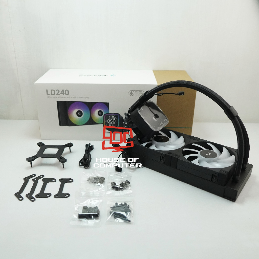Jual WATER COOLING DEEPCOOL LD240 DIGITAL ARGB MULTI-LINE DISPLAY AIO ...