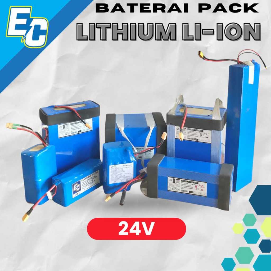 Jual Baterai Pack lithium lifepo4 24V pengganti aki sepeda motor
