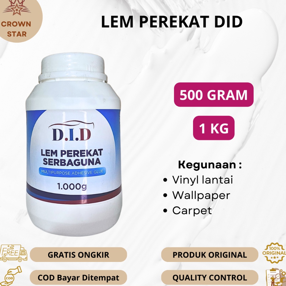 Jual KODE W65G LEM DID PEREKAT VINYL LEM UNTUK VINYL 3MM WALLPAPER LEM ...