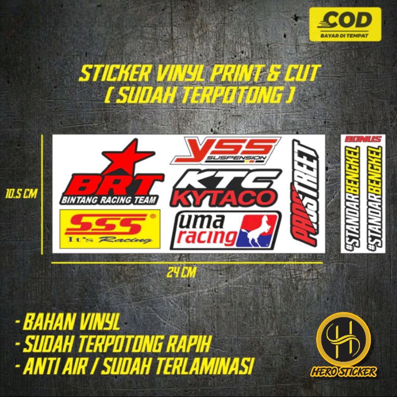 Jual Sticker print cut stiker racing park stiker motor stiker variasi ...