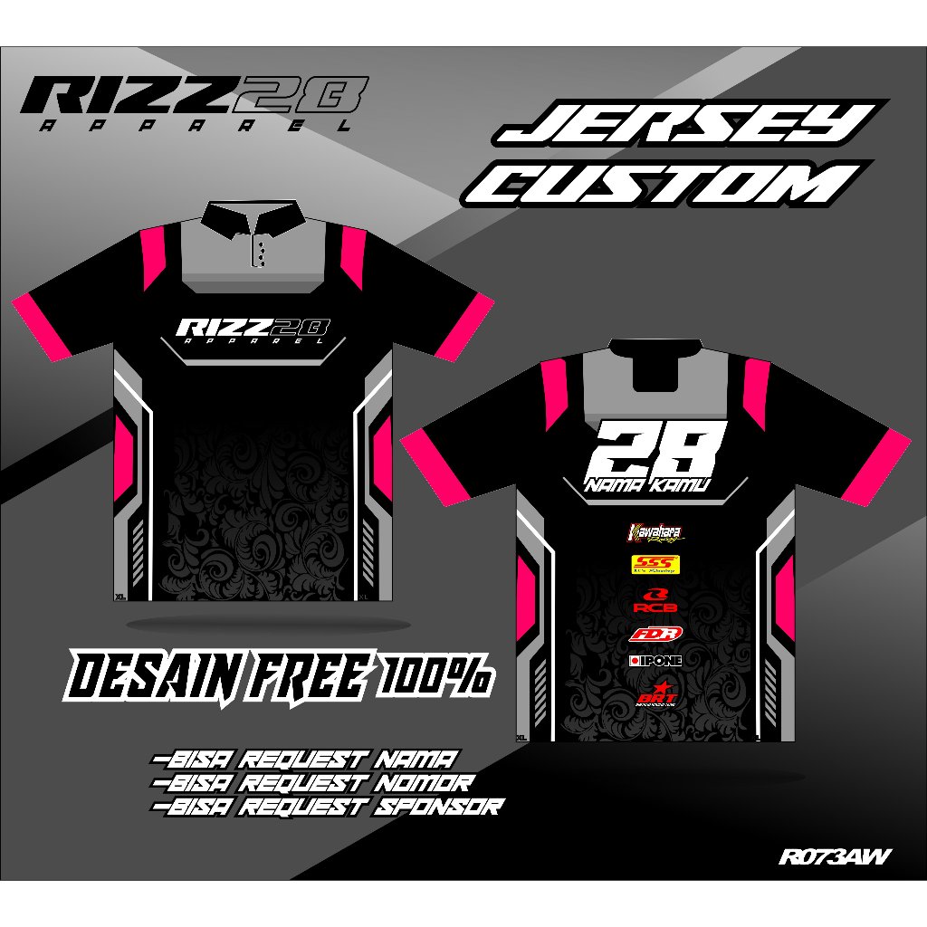 Jual JERSEY RACING BALAP DESAIN KEREN bisa request nama nomor dan ...
