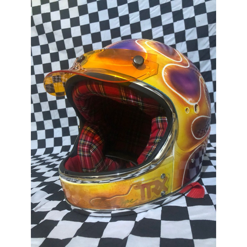 Jual helm trx custom Api siap pakai | Shopee Indonesia