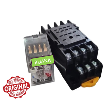 Jual Relay MY4N 220VAC Ori Jepang + socket - 14 pin / MY4 220vac / my4n ...
