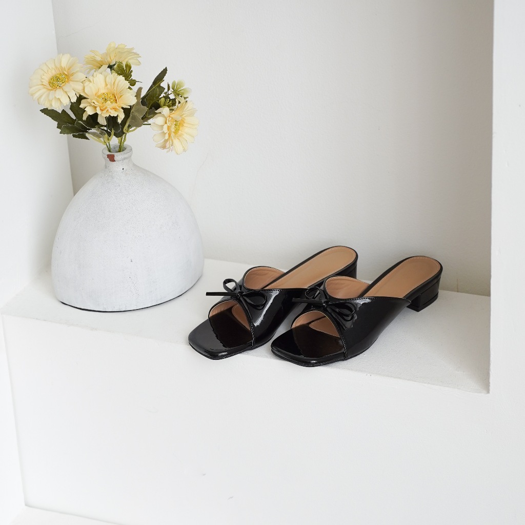 Jual ZODE Freesia Heels Wanita 3 CM | Black, White, Peach, Nude ...