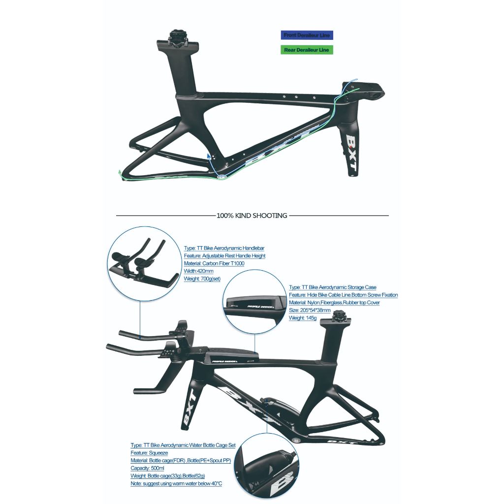 Jual FRAME TRIATHLON FRAME ITT CARBON DISC BRAKE FRAME TT CARBON ...
