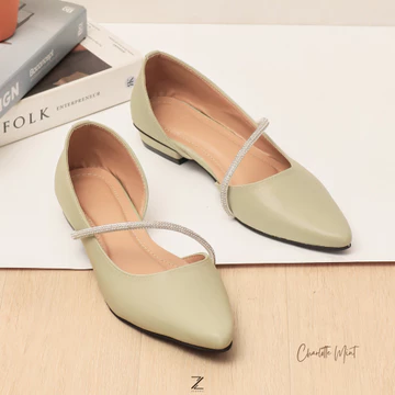 ZEMORA Charlotte Flatshoes Slip On Wanita Hak 2 Cm