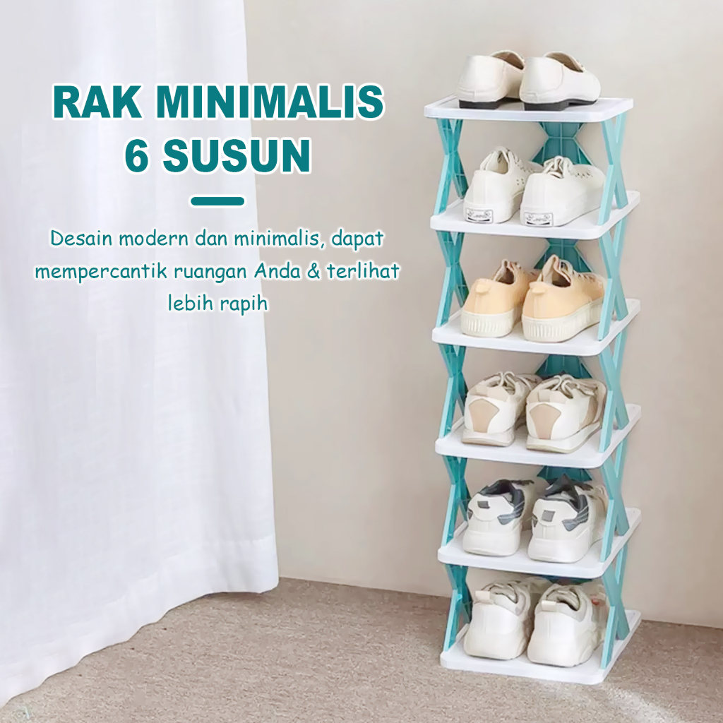 Jual Rak Plastik Serbaguna 4/5/6 Susun / Lemari Susun Rakit Bahan ...