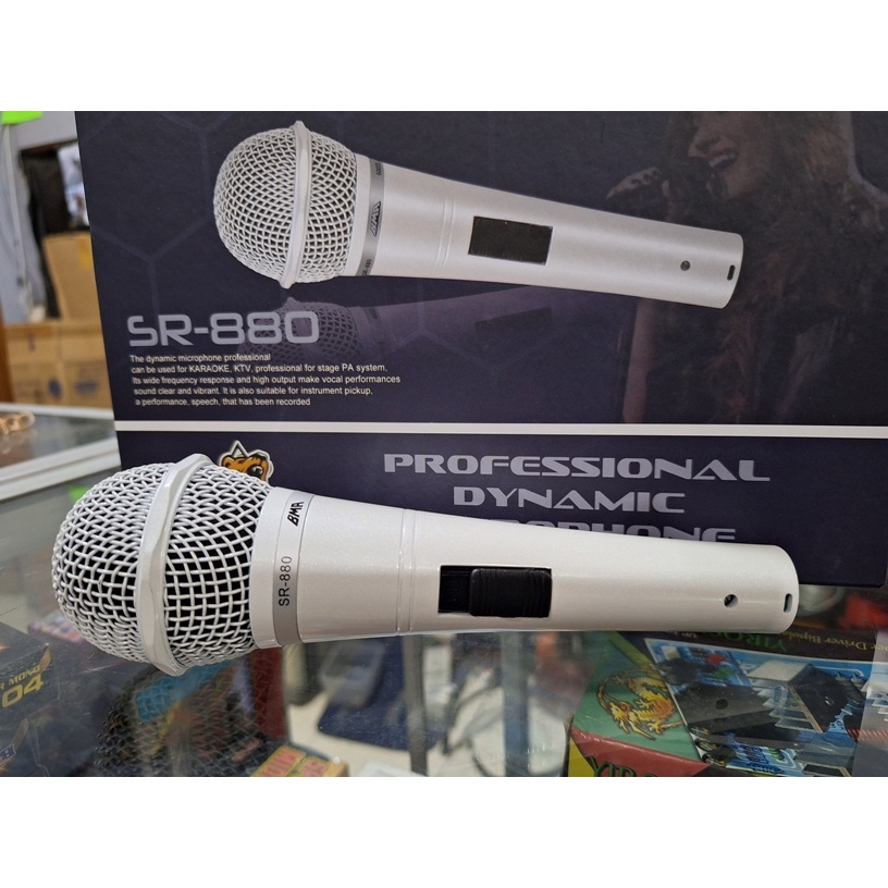 Jual Microphone MIC Cable KARAOKE PROFESIONAL VOKAL BMA SR 880 ORI ...