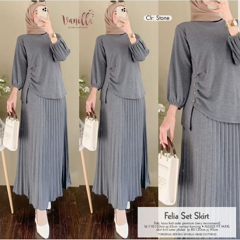 Jual FELIA SET SKIRT BY VANILLA/KATNIS BY VANILLA /SOULA SET BY ANTY ...
