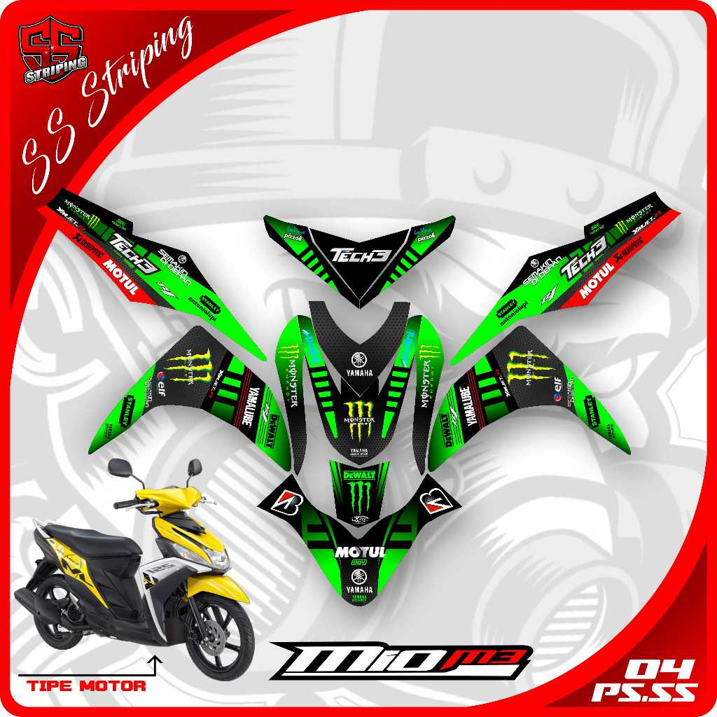Jual Decal Sticker Full Body MIO M3 - Stiker Full Body MIO M3. PS.SS.04 ...