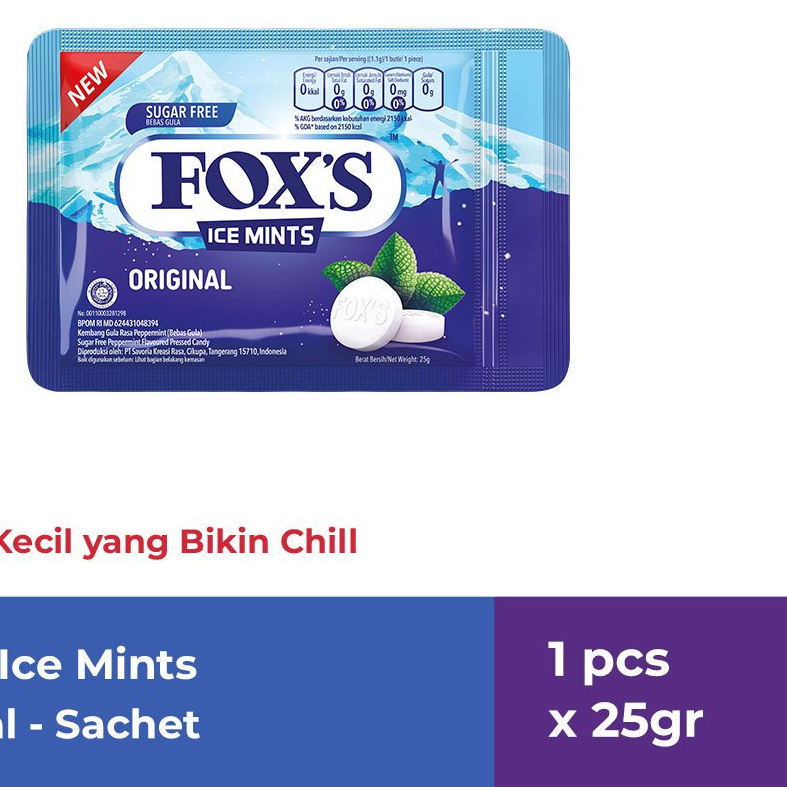 Jual FOX'S Ice Mints Permen Foxs Ice Mints Candy Fox's 25gr | Shopee ...