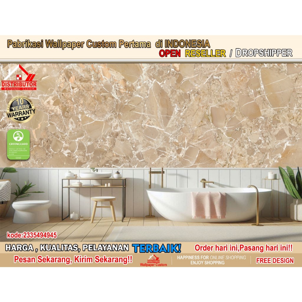 Wallpaper Kamar Mandi Shopee