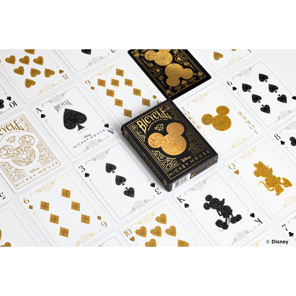 Jual KARTU REMI BICYCLE DISNEY BLACK AND GOLD MICKEY PLAYING CARDS ...