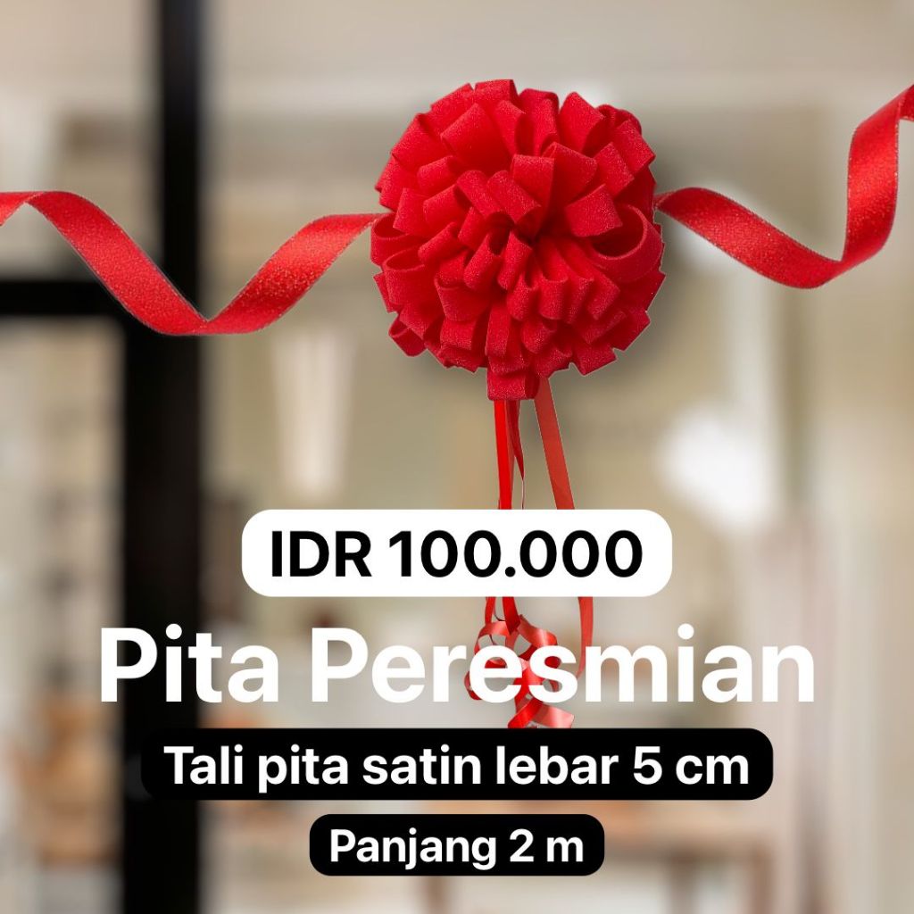 Jual Pita Peresmian Gunting Pita Opening Pita Satin Pita Grand Opening ...