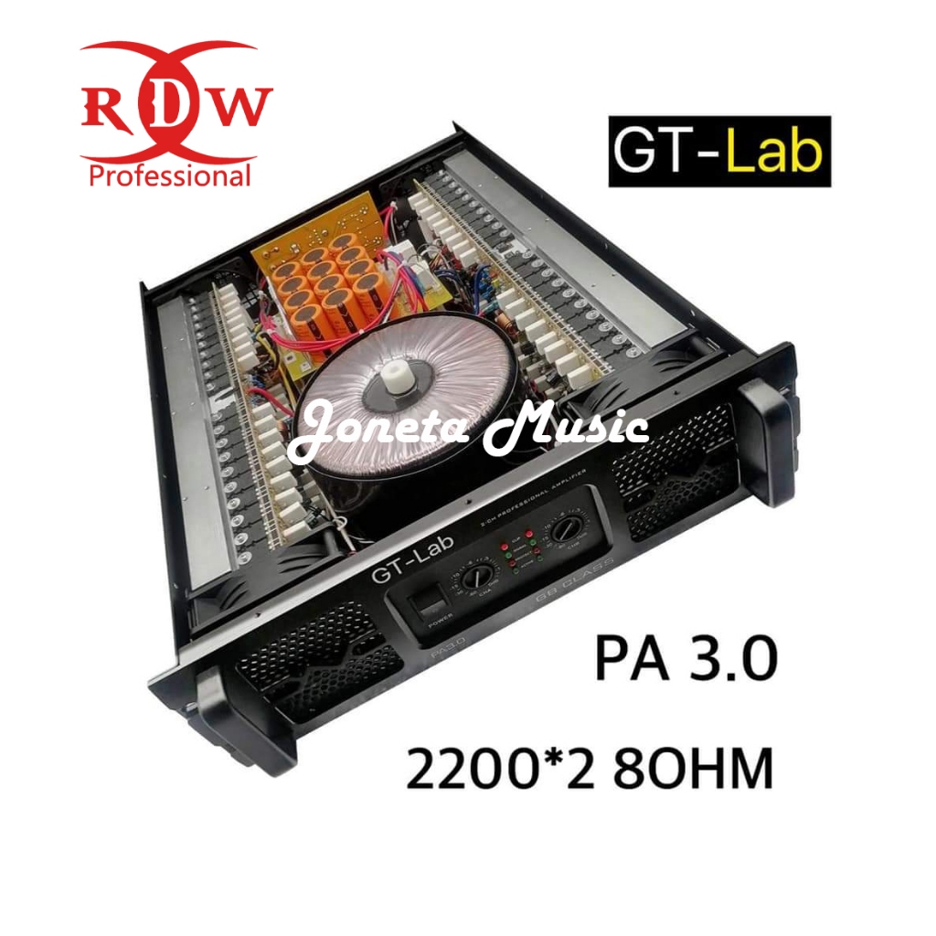 Jual Power Amplifier GT Lab RDW PA 3.0 / PA3.0 - 2 channel | Shopee ...