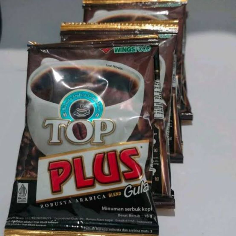 Jual Kopi Top Plus Gula 1 Renceng Isi 10 Sachet | Shopee Indonesia