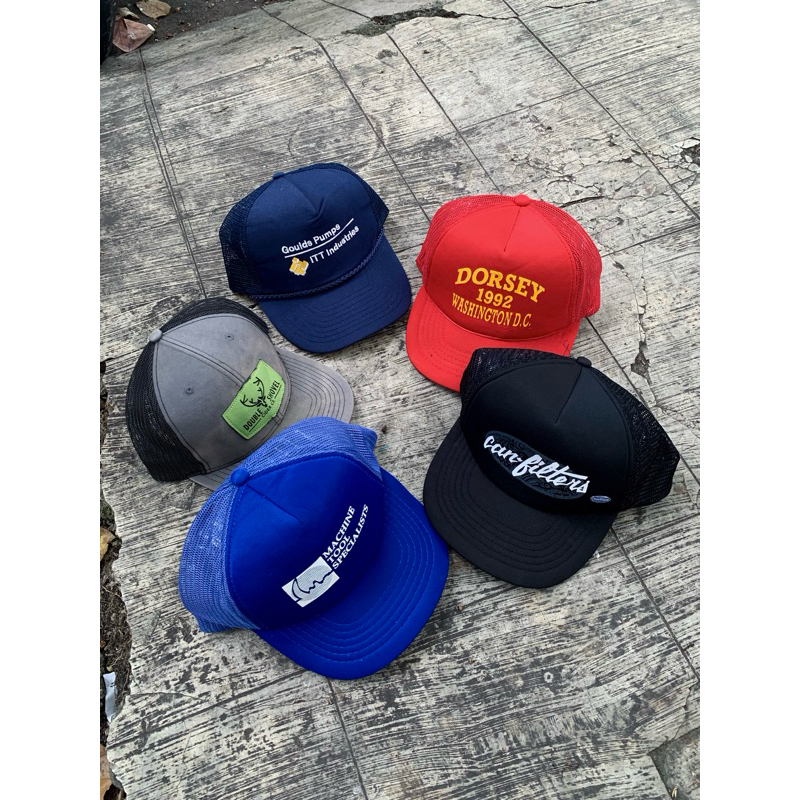 Jual Topi Vintage Full Brand Trucker/Ropehat/Golper | Shopee Indonesia