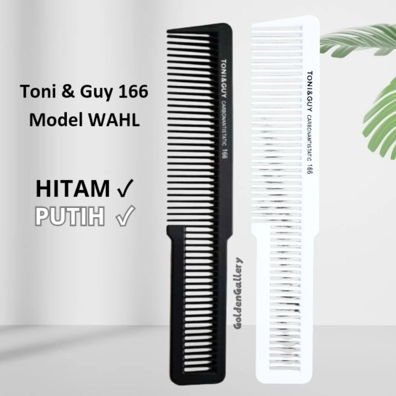 Jual Sisir Potong Rambut Parting Toni & Guy Carbon Antistatic 166 Model ...