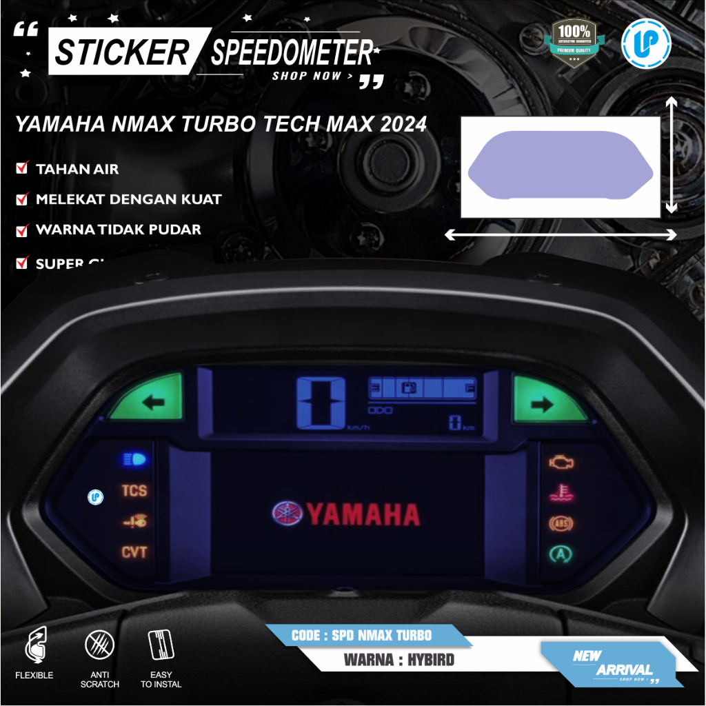 Jual STICKER ANTIGORES SPEEDOMETER YAMAHA NMAX TURBO TECH MAX 2024 ...