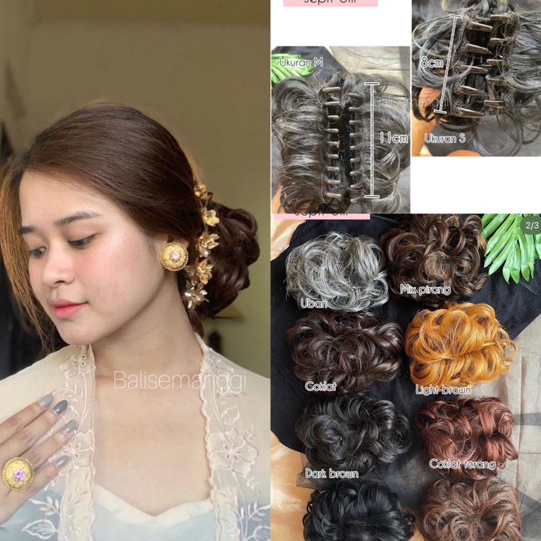 Jual jepit ulir jepit cakar rambut messy hairdo simple dan cepat ukuran ...