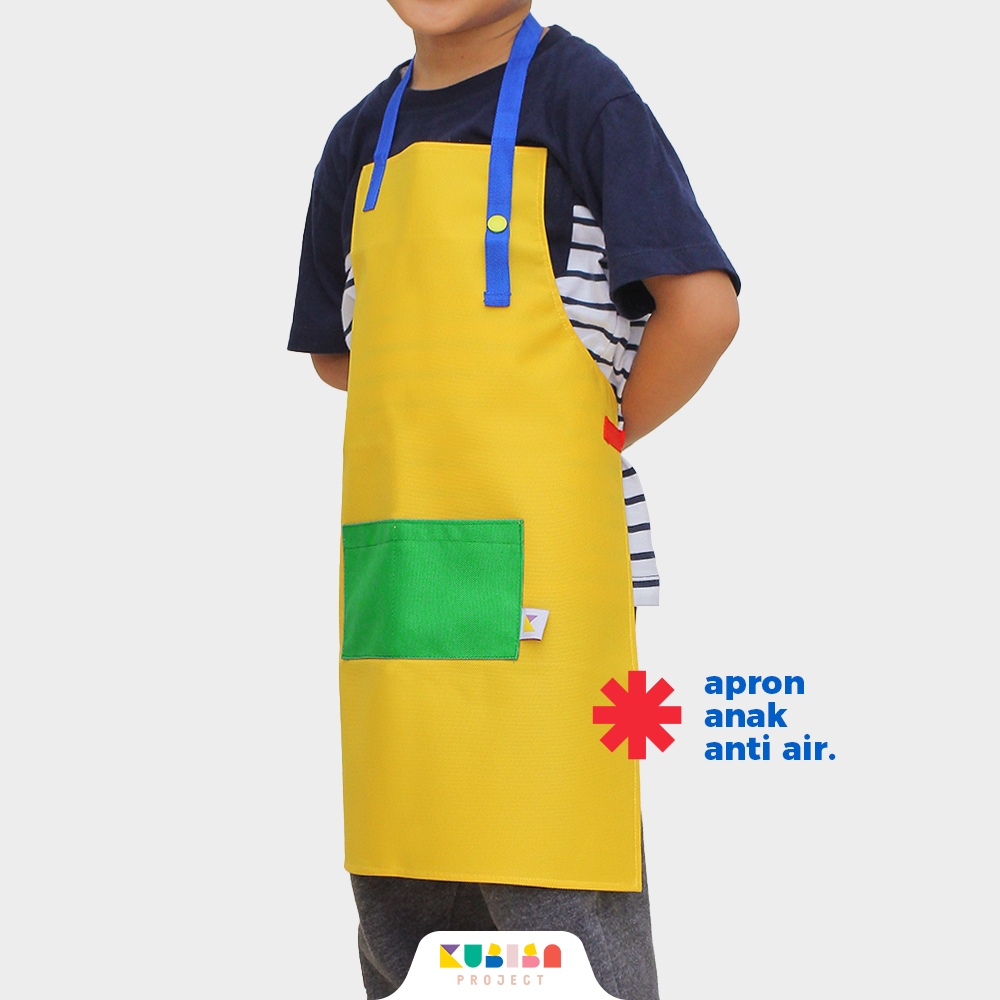 Jual Apron / Celemek Anak Anti Air (Kuning) | KUBISA Project | Shopee ...