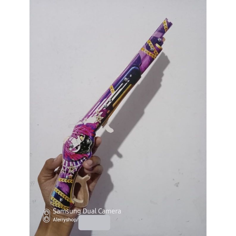 Mainan Tembak Anak Laki Sg 2 (rapper Opm 2jt Ijo) Freefire 4 Tembakan Karet - foto 4