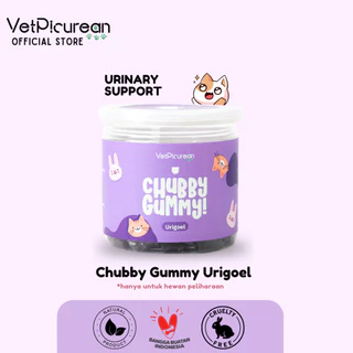 Vetpicurean Chubby Gummy Urigoel | Vitamin Urinary Kucing Anjing untuk FLUTD & Kencing Batu