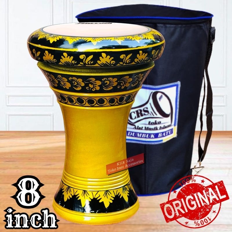 Jual Dumbuk Atau Darbuka Kayu 8 inch Mika Putih | Shopee Indonesia