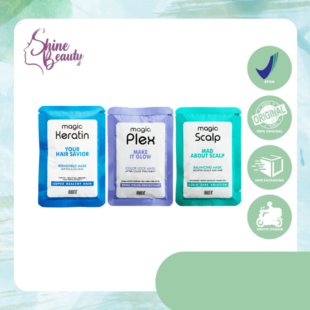 Jual INAURA MAGIA MASKER SACHET 40GR (PLEX/SCALP/KERATIN) | Shopee ...