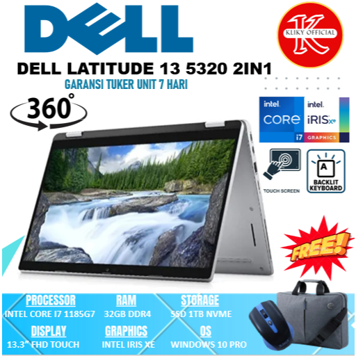13インチ Dell 11世代 i7 SSD 16G FHD ノートパソコン（Jual