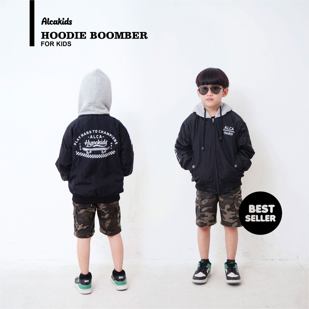 Jual ALCA - Jacket Anak - Hoodie Boomber | Shopee Indonesia