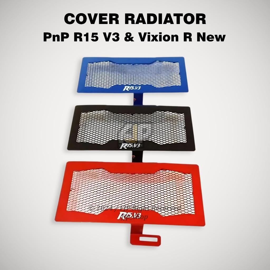 Jual Cover Radiator R15 V3 & Vixion R New Pelindung Radiator Motor R15 ...