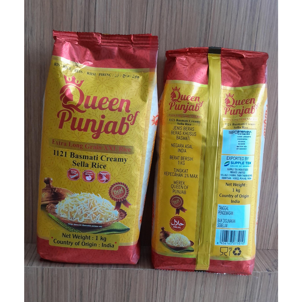 Jual beras basmati india queen punjab beras punjab 1kg | Shopee Indonesia