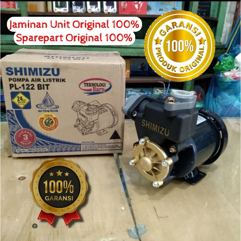 Jual POMPA AIR SHIMIZU PL - 122 BIT NON OTOMATIS ANTI KARAT - SUMUR ...